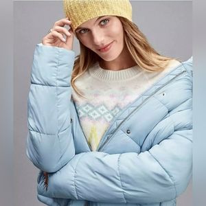 Loft - Light Blue puffer Coat (New with Tags)....